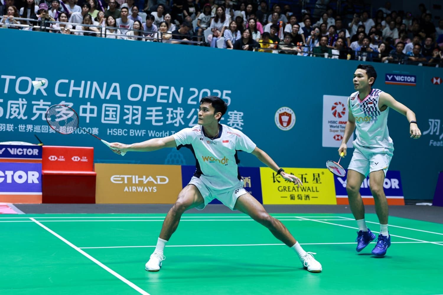 Hasil Semifinal China Open 2025 – Fajar/Fikri Bawa Indonesia ke Final, Penonton Tuan Rumah Terpukau